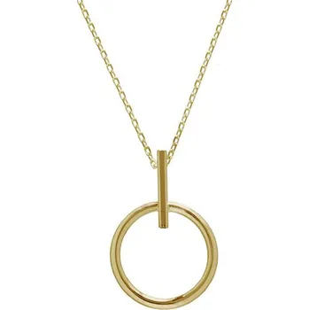 Přívěsek Zlatý náhrdelník s kroužkem, 2.32 g, 44-49 cm