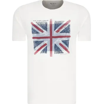 Pepe Jeans London Tričko BRAD | Barva:bílý | Velikost:XXL
