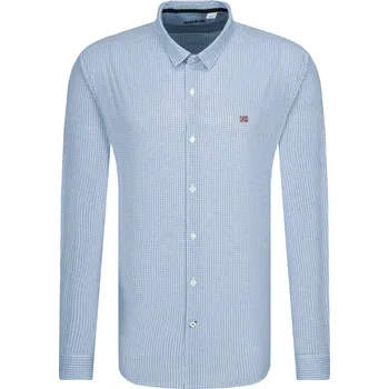 Pánská košile Napapijri Košile | Barva:modrý | Velikost:L