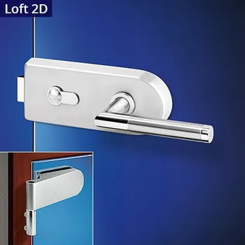 Dveřní kování ACT SERVIS ACT - Luka Loft OV 2D Provedení: PZ (vložkový zámek), Povrch: IN - nerez