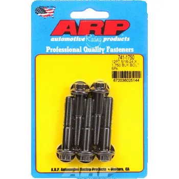 Šroub 5/16 "- 24 x 1.750 12pt černý oxid šrouby" (5ks)