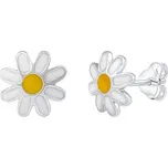 Stříbrné náušnice kopretiny Natalie - dámské i dětské PRM21584E