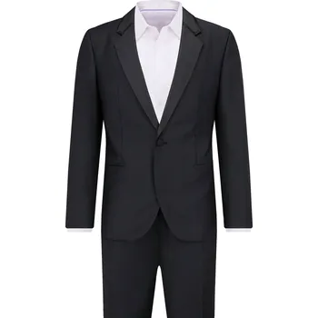 Pánské oblečení HUGO Vlněný oblek Arti Hesten 201 | Barva:černý | Velikost:50