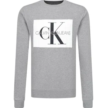 Pánská mikina CALVIN KLEIN JEANS Mikina monogram box | Barva:šedý | Velikost:XL
