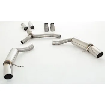 Tuning 76mm sportovní tlumič výfuku- Duplex (nerez) - s certifikátem ECE (971037AVLD-X3-X)