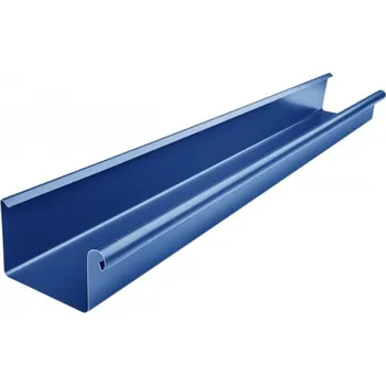 okap Žlab pozinkovaný hranatý modrý 330 mm, délka 6 m