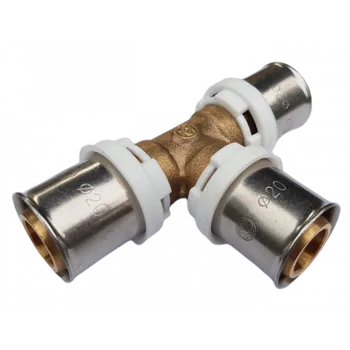 Fitinka AL-PEX lisovací T-kus 32x32x32