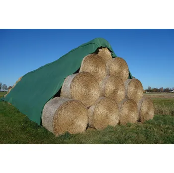 Krycí plachta Agrodoplňky - Krycí plachta na balíky 140g/m2 - zelená Velikost: 9,8x12,5 m