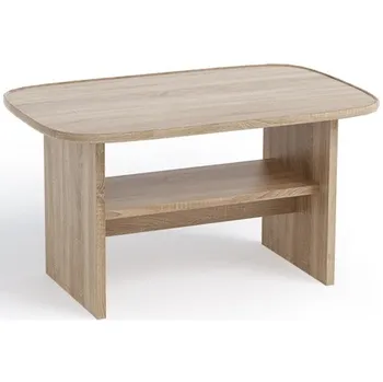 Konferenční stolek AB Arco Oválný konferenční stolek 105 x 56 x 65 cm dub sonoma