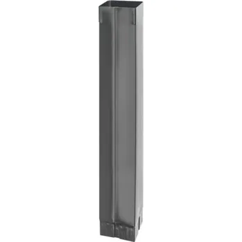 Střecha Svod hliníkový hranatý antracit 120 mm - délka 3 m