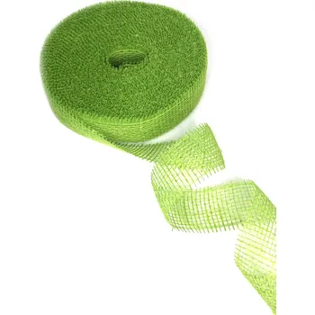 Stuha Juta, stuha, šíře 5cm, ZELENÁ, metráž po 1 m