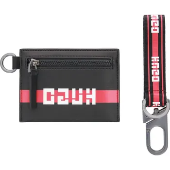 Peněženka HUGO Peněženka a přívěšek na klíče GbH_Coin c-Kcha | Barva:černý | Velikost:OS