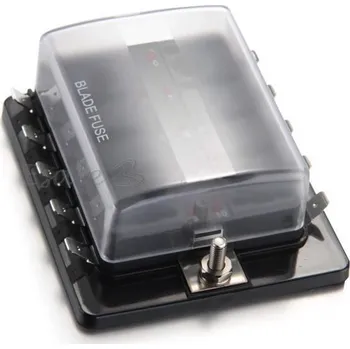 Autopojistky Pojistkové pouzdro (box) pro nožové pojistky s LED