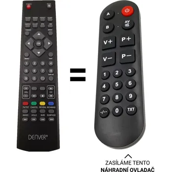 DENVER LED-LDS 32-65 náhradní dálkový ovladač pro seniory