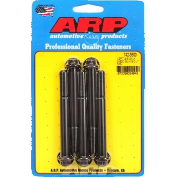 Šroub 3/8 "- 24 x 3.500 12pt černý oxid šrouby" (5ks)