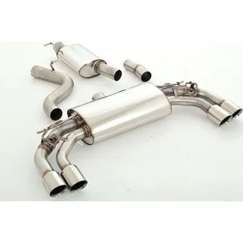 76mm Výfukový systém- Duplex s originálnym ovládaním klapiek Audi S3 8V Sportback Quattro - s certifikátem ECE (991054SKL-X3-X)