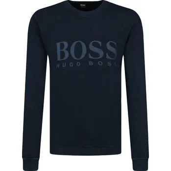 Pánská mikina BOSS CASUAL Mikina Weave | Barva:tmavě modrá | Velikost:XXL