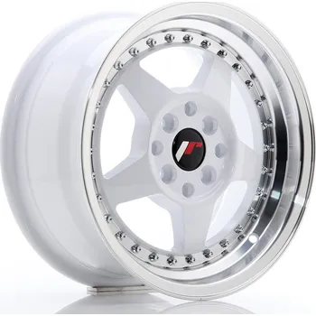 Alu kolo Japan Racing JR6 15x7 ET35 4x100/114 White w/Machined Lip