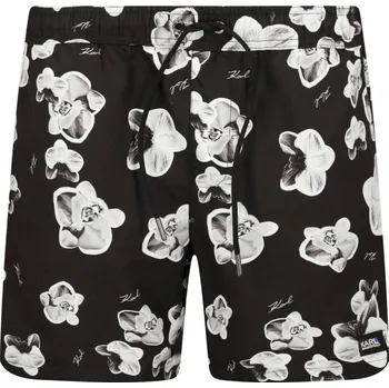 Pánské kraťasy Karl Lagerfeld Koupací šortky Orchid | Barva:černý | Velikost:S