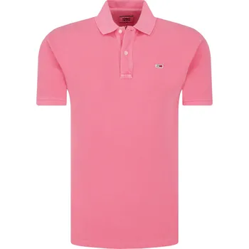 Pánské tričko Tommy Jeans Polokošile | Barva:růžová | Velikost:XL