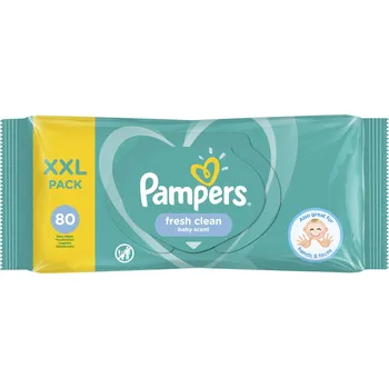 Pampers Fresh Clean vlhčené ubrousky, 80 ks