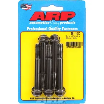 Šroub M8 x 1.25 x 65 hex černý oxid šrouby (5ks)