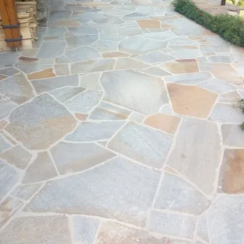 Venkovní dlažba Velkoformátová nepravidelná dlažba - ocelová 15 m² (1 – 2 ks/m²) 15 m²