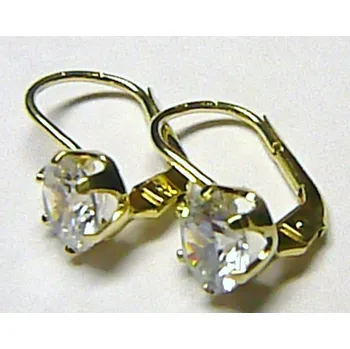 Náušnice Klenoty Budín Luxusní zlaté náušnice s velkými zirkony v krapnách 585/1,79gr 236041196 (Klenoty Budín Luxusní zlaté náušnice s velkými zirkony v krapnách 585/1,79gr 236041196)