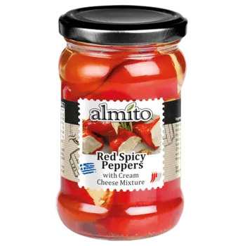 Čokoláda Almito Červené pikantní papriky plněné sýrem 270 g