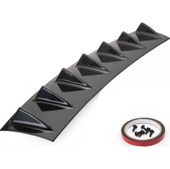 Nárazník RACES Univerzální 7 křídlový zadní difuzor - Černá