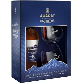 Brandy Ararat Akhtamar 10YO 0,7l 40% +2 skla