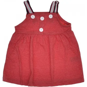 Dívčí oblečení Červené šaty na ramínka 104