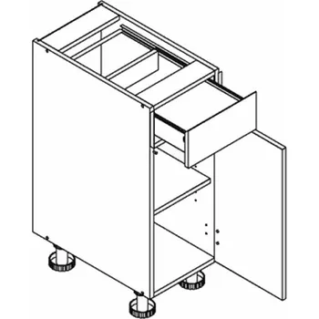 Šatní skříň Casarredo D30S/1 d. skříňka AMELIA vanilka patina