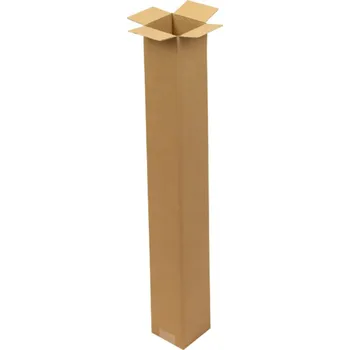 Karton Krabice z vlnité lepenky, 1vrstvá, vnitřní rozměry 100 x 100 x 800 mm, formát B1, kvalita 1.20B