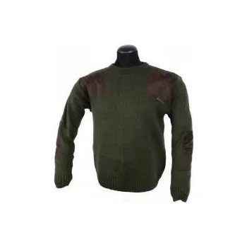 Pánský svetr Afars Lovecký svetr Hubert - hnědá aplikace - Velikost XL