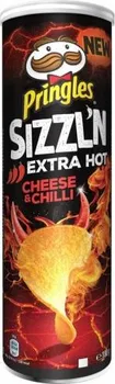 Chips Pringles Sizzln Extra Hot 180 g Cheese&Chilli