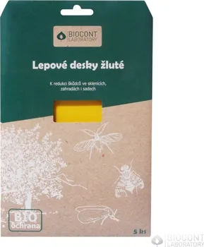 Insekticid Biocont Lepové desky žluté 5 ks