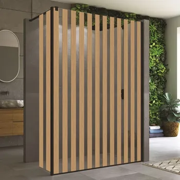 SanSwiss EASY 42 cm montážní set BTE2 - krátká otočná stěna v 90° - černý/sklo Japan BTE204200682