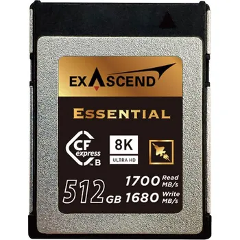 Paměťová karta Exascend 512GB Essential Series CFexpress Type B Memory Card