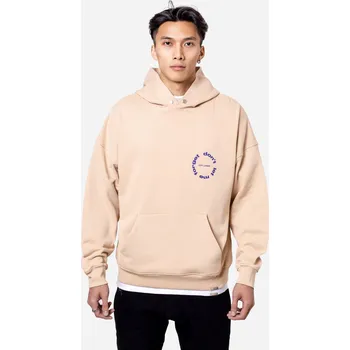 Pánská mikina Don Lemme Oversized Mikina Circle - beige Velikost: S