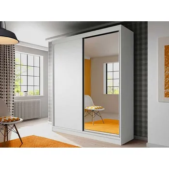 Šatní skříň Skříň Belaria 183cm - Skříň dvoudvéřová se zrcadlem