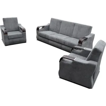 Sedací souprava Sedací souprava BERGIMIO 3+1+1 šedá