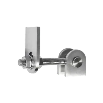 Zábradlí KOVIAN, s.r.o. Nerezový záves nastaviteľný M12 s kotviacou platňou, otváranie 180°, brrúsená nerez K320, AISI304
