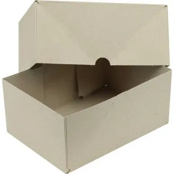 Karton Skládací krabice, lepená, vnitřní rozměry 215 x 153 x 100/100 mm, formát A5