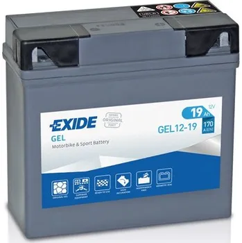 Motobaterie Motobaterie EXIDE BIKE Ready 19Ah, 12V, GEL12-19