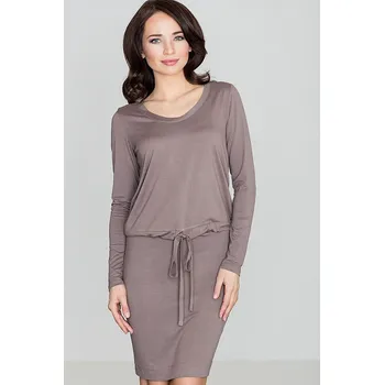 Dámské šaty Dámské šaty Lenitif K334 Lenitif hnědá 946502