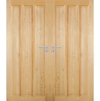 Interiérové dveře ArchoD Dvoukřídlé dřevěné dveře dýhované z borovice Omaha