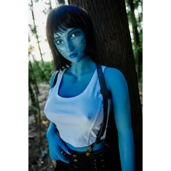 Silikonová panna Climax-Doll 158cm Tifa (Special makeup-Avatar Blue) / realistická panna