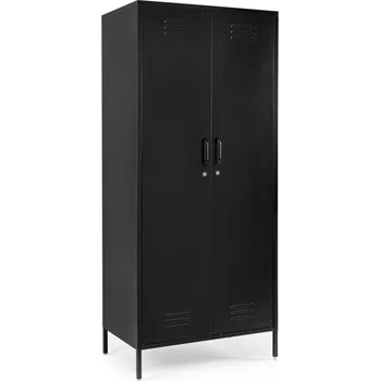 Šatní skříň BIZZOTTO Kovová šatní skříň CAMBRIDGE černá 0746907