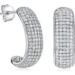 Stříbrné náušnice s mikro zirkony JJJE0035